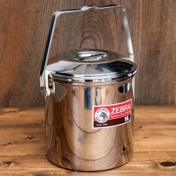 〔16cm 3L〕ブッシュクラフトの定番　ゼブラ社のビリー缶・ビリーポット　焚き火とキャンプの直火調理へ〔ステンレスSUS304製〕 - サブ2