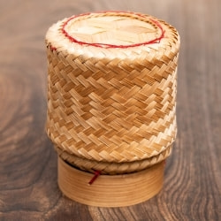 タイの竹製ごはんケース - 中の商品写真