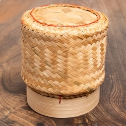 タイの竹製ごはんケース - 大の商品写真
