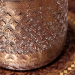 タイの飾りつきエンボス・アルミジャー　アイスペール - 1400cc - サブ3