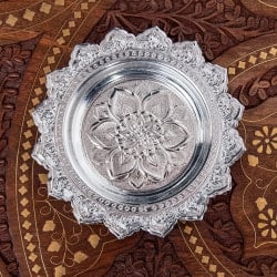 【6個セット】タイのお供え入れ 飾り皿 - 直径：約14cmの写真