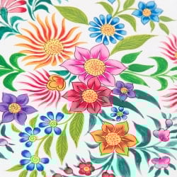 手描きカシミールペイントのステンレス・トレー長方形[38cm×27.5cm]  - サブ3