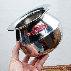 ステンレスのビリヤニ鍋　3人分以上サイズ（1800cc） - サブ4