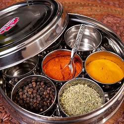 ふっくらシェイプ　円形スパイスボックス[直径約19cm] - サブ2