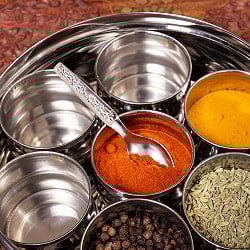 ふっくらシェイプ　円形スパイスボックス[直径約19cm] - サブ3