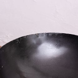 インドの屋台用鉄製カダイ（インド鍋　鉄鍋） - 直径約30.5cm - サブ5