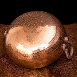 槌目仕立て高級調理用カダイ 銅製 - 直径23.2cm - サブ5