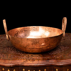 槌目仕立て高級調理用カダイ 銅製 - 直径27.5cm - サブ2