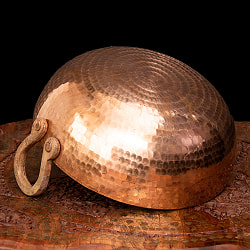 槌目仕立て高級調理用カダイ 銅製 - 直径27.5cm - サブ5