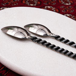 インドのアイアンカトラリー　らせんスプーン - サブ3