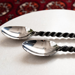 インドのアイアンカトラリー　らせんスプーン - サブ5