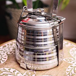 【2段】インドのステンレス弁当箱[17cm] - サブ2