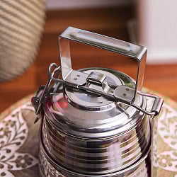 【2段】インドのステンレス弁当箱[17cm] - サブ3