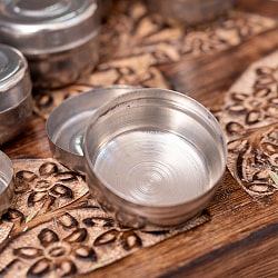 〔12個セット〕〔Sサイズ〕ステンレスの小さなマサラケース・スパイスケース小物入れ[約2cm×3.6cm] - サブ5