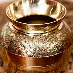 重厚なブラス・ロタ（インド水差し） 高さ約6.5cm - サブ3