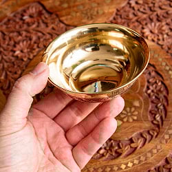 重厚なブラスボウル 高さ約3.5cm - サブ5