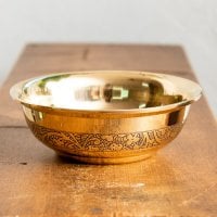 重厚なブラスボウル 高さ約3.5cm