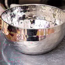 美しい槌目模様仕上げ　料理が華やかに　カレー小皿　ライスカトリ〔約9.8cm×約5cm 約300ml〕 - サブ2