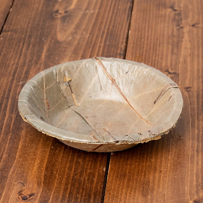 【約25枚セット】インドのリーフプレート ミニボウル 直径15cm 3 - 天然素材で作られています。