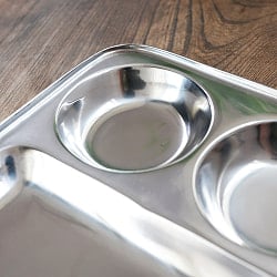 3分割ランチプレート 【四角】　約26.2cm x 約23cm - サブ4