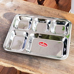 5分割　長方形ランチプレート〔約34cm x 約27cm〕 - サブ3