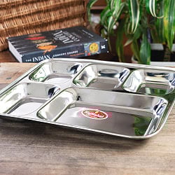 5分割　長方形ランチプレート〔約34cm x 約27cm〕 - サブ4