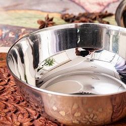 重ねられるカレー皿　 大きめ　サービングカトリ　取り分けサイズ〔約14.7cm×約5.1cm 約600ml〕 - サブ4