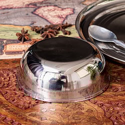 重ねられるカレー皿　 大きめ　サービングカトリ　取り分けサイズ〔約14.7cm×約5.1cm 約600ml〕 - サブ5