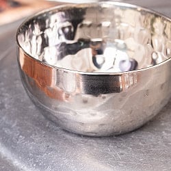 美しい槌目模様仕上げ　料理が華やかに　カレー小皿　サブジカトリ〔約7.3cm×約4cm 約110ml〕 - サブ2