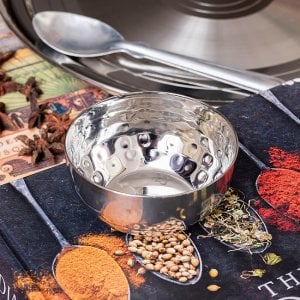 美しい槌目模様仕上げ 料理が華やかに カレー小皿 ダールカトリ〔約8.3cm×約4cm 約160ml〕