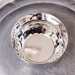 美しい槌目模様仕上げ　料理が華やかに　カレー小皿　マサラカトリ〔約9.2cm×約4.5cm 約220ml〕 - サブ3