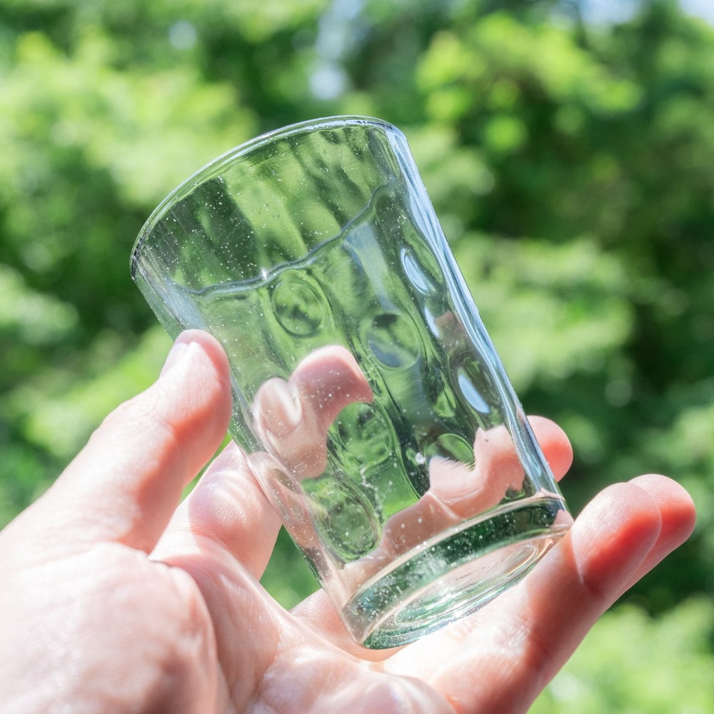【5個セット】しずく模様　インドのチャイカップ[高さ：約9.3cm 直径：約6.4cm 約140ml]10枚目の説明写真です