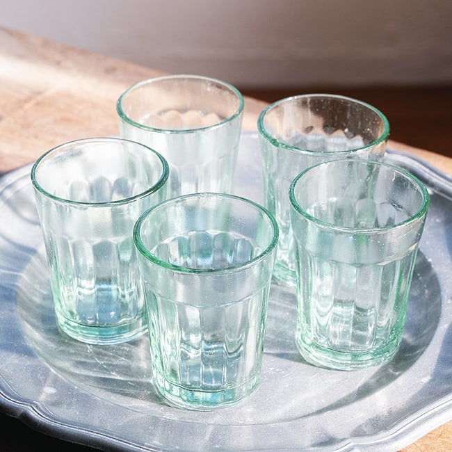 【5個セット】インドのチャイカップ[約7.8cm程度×直径：約6cm 約120ml] 7 - こちらは【デザイン：No.2】です
