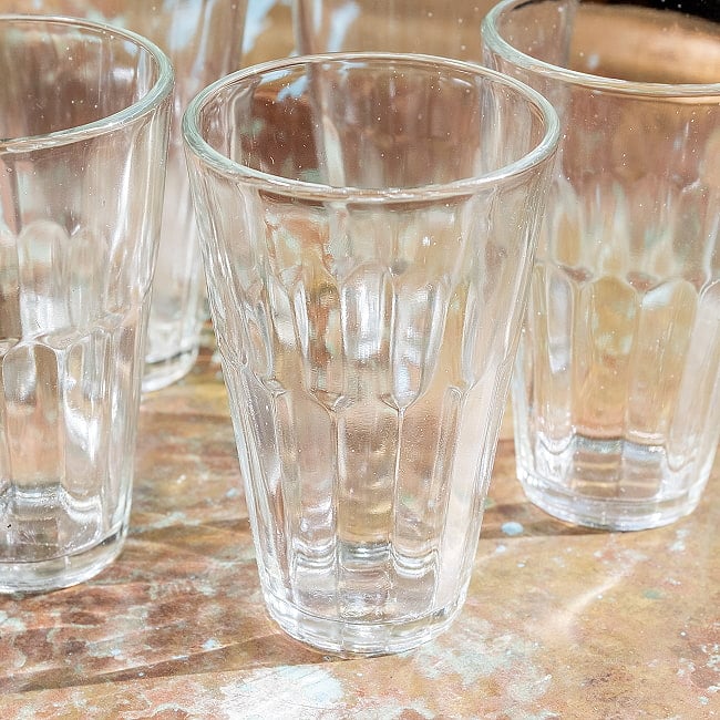 【5個セット】インドのチャイカップ【高さ:約9.2cm 直径:約6.2cm 容量：約120ml】 3 - 全体写真です