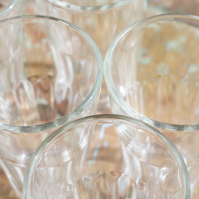 【5個セット】インドのチャイカップ【高さ:約9.2cm 直径:約6.2cm 容量：約120ml】 5 - 飲み口部分です