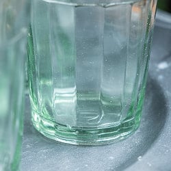 【5個セット】インドのチャイ カップ - 装飾つき[直径:6.5cm 高さ:8.7cm 約150ml] - サブ3