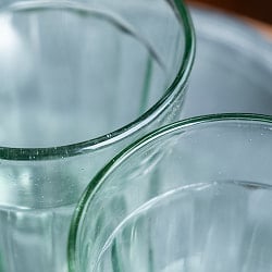 【5個セット】インドのチャイ カップ - 装飾つき[直径:6.5cm 高さ:8.7cm 約150ml] - サブ4