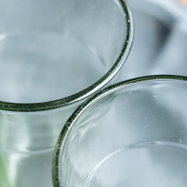 【5個セット】インドのチャイ カップ - シンプル[直径:6cm 高さ:8.5cm 約95ml] 5 - 内側はこのようになっております