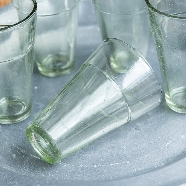 【5個セット】インドのチャイ カップ - シンプル[直径:6cm 高さ:8.5cm 約95ml] 7 - 側面の写真です