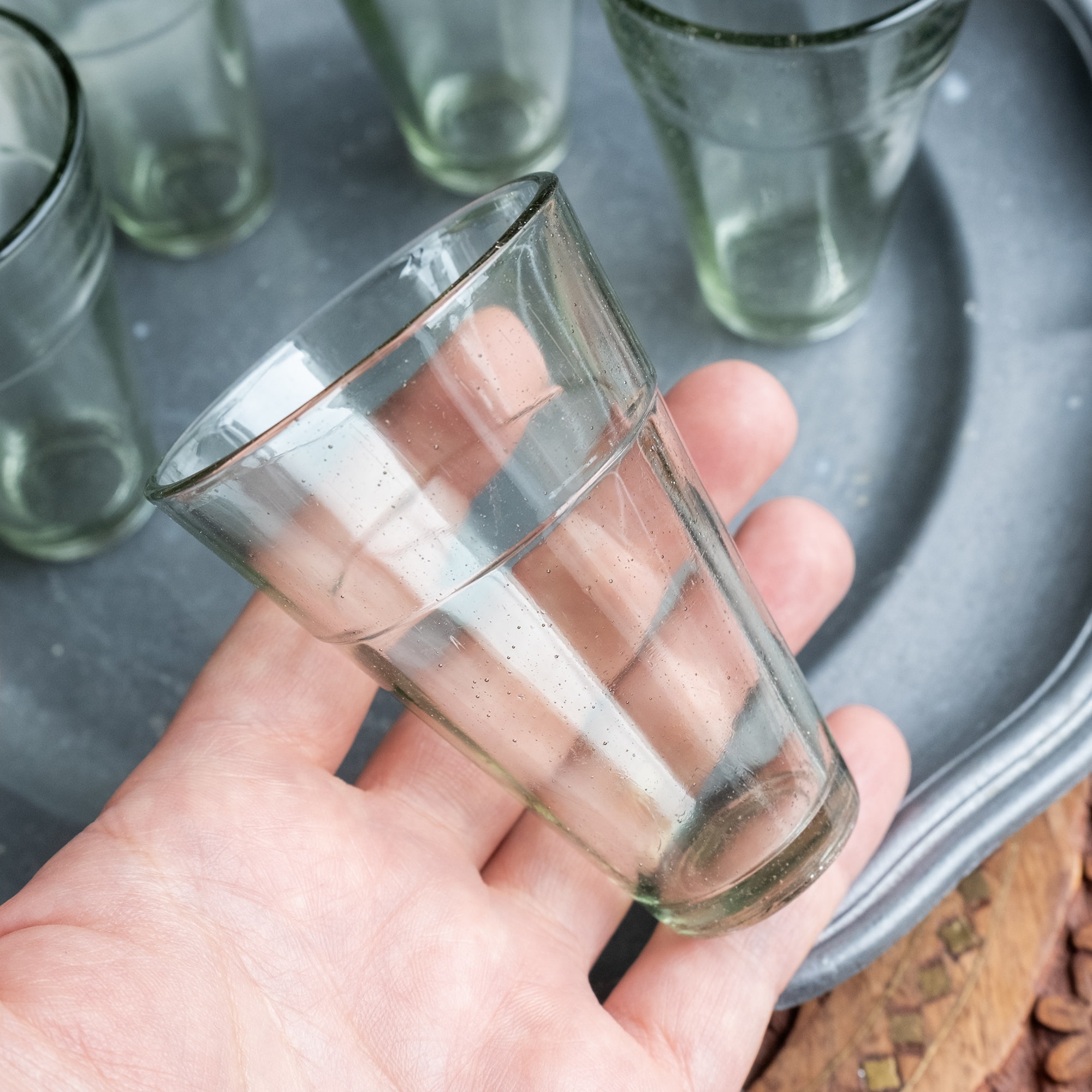 【5個セット】インドのチャイ カップ - シンプル[直径:6cm 高さ:8.5cm 約95ml]4枚目の説明写真です