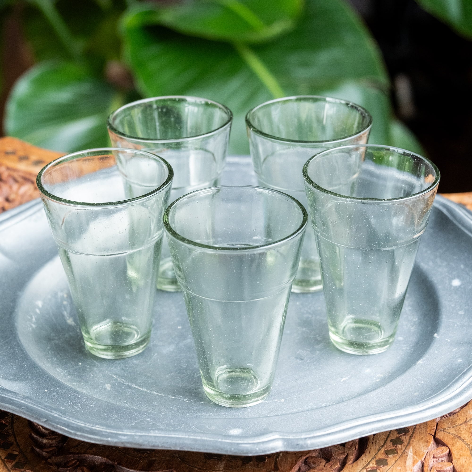 【5個セット】インドのチャイ カップ - シンプル[直径:6cm 高さ:8.5cm 約95ml]1枚目の説明写真です