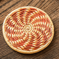 ネパールの手作りバンブーコースター 10.5cm - サブ2