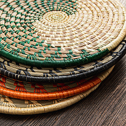 ネパールの手作りバンブーコースター 20cm 鍋敷きサイズ - サブ3