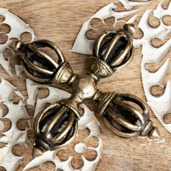 ヴィシュヴァ・ヴァジュラ(交差金剛杵) - 羯磨【長さ:7.5cm】