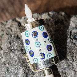 手持ちマニ車 水牛の骨製  [長さ：約18cm] - サブ3