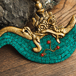 【高品質】ターコイズ装飾 チベット仏教法具 - カルタリ カルティカ（曲刀） - サブ3