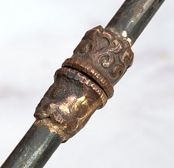 チベット密教法具 - 香炉・祭礼炉 礼拝用品【アンティーク 83cm】 - サブ4