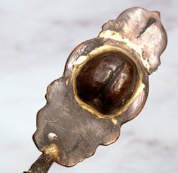 チベット密教法具 - 香炉・祭礼炉 礼拝用品【アンティーク 83cm】 - サブ5