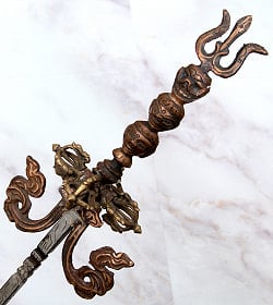 チベット密教の法具 カトゥヴァンガ katvanga 【62cm　アンティーク】 - サブ5