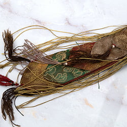 チベット密教の法具 カトゥヴァンガ katvanga - 装飾布付き【56cm　アンティーク】 - サブ3